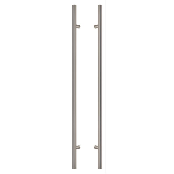 Sure-Loc Hardware Sure-Loc Hardware 72 Round Long Door Pull, Double-Sided, Satin Stainless PL-2RD72 32D